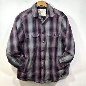 Canyon Guide Outfitters Button Front Jacket Men M Insulated Plaid Flannel